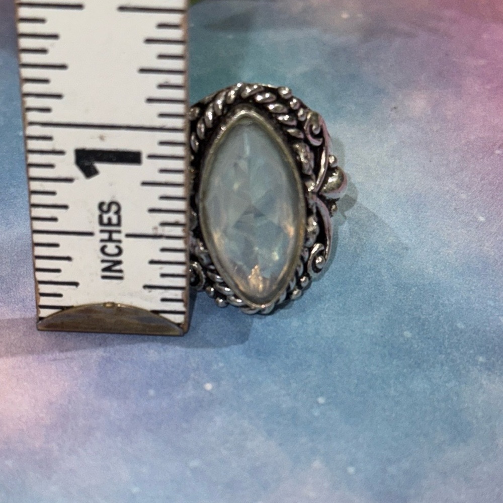 Silver Opalite Ring - image 8